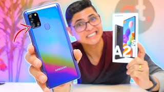 Samsung Galaxy A21s  Será um BOM SMARTPHONE Unboxing e Impressões [upl. by Oneladgam]