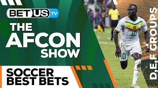 20232024 AFCON Matchday 1 Picks Groups D E F  AFCON Odds Soccer Predictions amp Free Tips [upl. by Atsejam]