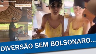 MICHELLE BOLSONARO VIRALIZA AO APARECER EM CHURRASCO SEM BOLSONARO [upl. by Rehpotsirhk]