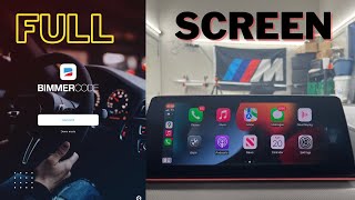 Coding Full Screen Carplay with Bimmercode [upl. by Airetnahs]