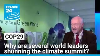 Several world leaders shun upcoming COP29 climate summit in Azerbaijan • FRANCE 24 English [upl. by Joaquin]