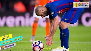 Mascheranos first ever Barca Goal Apr 17 [upl. by Hrutkay440]