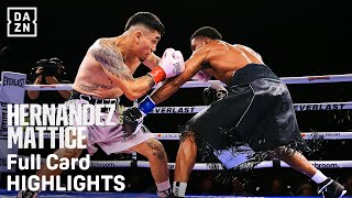 FULL CARD HIGHLIGHTS  Rocky Hernandez vs Thomas Mattice [upl. by Islehc]