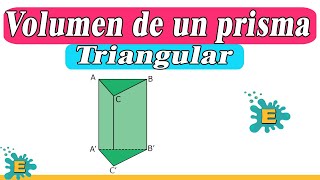 VOLUMEN de un prisma triangular [upl. by Ileana899]