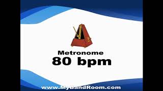 Metronome 80 bpm  5 minutes  Just a click [upl. by Greiner]