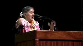 Vandana Shiva on GMO issues  Kauai Memorial Convention Hall Jan 2013 [upl. by Ycniuqal]