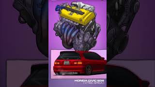 Mobil Honda CIVIC EG6vtec B16a engine honda mesin civic automobile Mbl04 [upl. by Giovanni640]