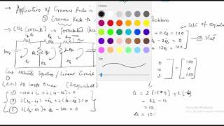 cramers rule Network analysis Loop Current Method Solved Problem [upl. by Niamrahc]