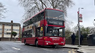 Withdrawn  High Revs Journey on Route 474 Scania Omnicity N230UD 15108  LX09FZE [upl. by Johanna]