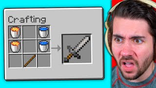 Testing Cursed Build Hacks In Minecraft [upl. by Anawik]