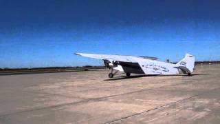 1929 Ford TriMotor Start Taxiing Take off Springfield Illinois Radial Engine October 2 2011 [upl. by Anidem]