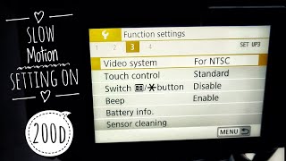 Canon Slow Motion Cinematic Shots Setting on Canon 200d in Hindi ¦ Slow Motion Setting Video test [upl. by Parshall]