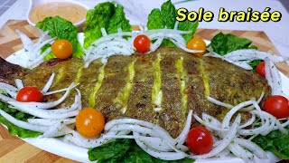 Marinade poisson solesole Braisée au four Broiled sole fish marinade MimiInternationalKitchen [upl. by Jenilee]