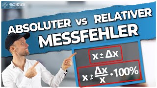 Absoluter und relativer Messfehler  Fehlerrechnung [upl. by Nevur]