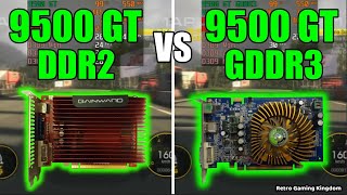 GeForce 9500 GT DDR2 vs GeForce 9500 GT GDDR3 Test In 17 Games Capture Card [upl. by Nairrot]