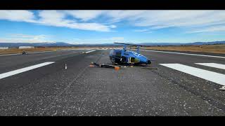 Designated pilot examiner crashes a Hughes 500D 369D helicopter during a practice 180° Oxford CO [upl. by Newkirk]