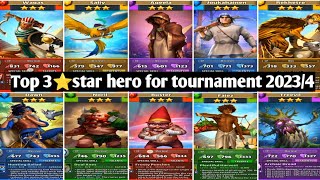 Top 3 star hero empires and puzzles 2023April [upl. by Juliet]