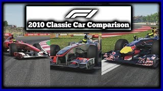 Comparing The F1 2010 Classic Cars On F1 2019 [upl. by Levitus516]