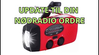 Dug frisk update på din nødradio ordre [upl. by Francesco255]