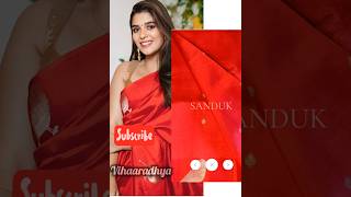 Beautiful red saree look inspired by Pooja Gor shorts new [upl. by End231]