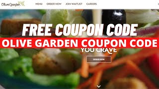 Olive Garden Coupon 2022  Olive Garden Promo Code NEW [upl. by Joost]