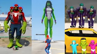 SPIDERMAN vs SHE HULK vs JOKER [upl. by Atteyram846]