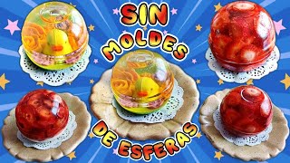 SIN MOLDES especiales Esferas de gelatina [upl. by Gwendolyn245]