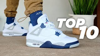 Top 10 AIR JORDAN 4 Sneakers of 2022 [upl. by Ettenajna]