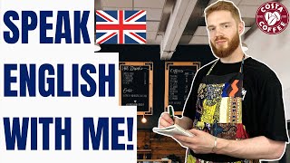 Everyday British English Conversations Cafe  British Accent Training [upl. by Nyrehtac]