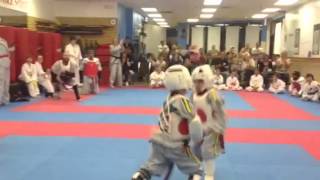 Taekwondo Kids Sparring Warwick NY [upl. by Refinneg]