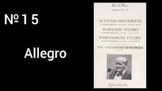 50 MELODIC STUDIES by DEMERSSEMANfor Flute№15 [upl. by Hairej]