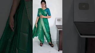 dhoti style saree draping tutorial for Beginners sareedraping saree ytshorts [upl. by Harlen]