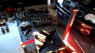 Mercedes C230 Kompressor Engine Removal [upl. by Drucy454]