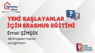 Yeni başlayanlar için Erasmus Eğitimi [upl. by Harms]