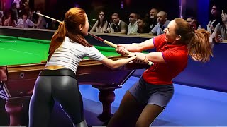 Most RIDICULOUS Moments In Women Snooker [upl. by Ainoda]