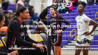 Camden vs Clarksville Christian 2 2024 Joyce Edwards vs 2027 Marley Spiers Lauren Hassell [upl. by Adhamh]