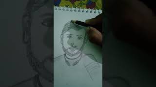 Deepak Kumar pal teacher painting 🖌️ 🎨 🖌️ with pencil sketch 😱😱👍👍 short video [upl. by Riki]