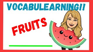 🍏 Las FRUTAS en INGLES y ESPAÑOL 🡆 PRONUNCIACIÓN LISTENING [upl. by Hinckley]