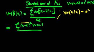 Variance of OLS estimators  part two [upl. by Eladal]