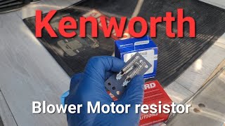 2005 kenworth w900 blower motor resistor swap [upl. by Sito]