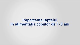 Importanta laptelui in alimentatia copiilor de 13 ani [upl. by Vallo]