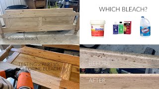 Lighten Wood with Bleach and How to Select the Right Type [upl. by Malarkey]