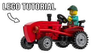 How to build a Lego Vintage Tractor  MOC Tutorial [upl. by Leifeste]