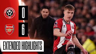 Sheffield United 06 Arsenal  Extended Premier League highlights [upl. by Opportuna]