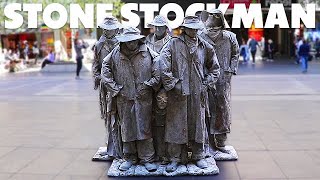 The Stone Stockmen  Iconic Living Statue Street Performer [upl. by Ardnoid]