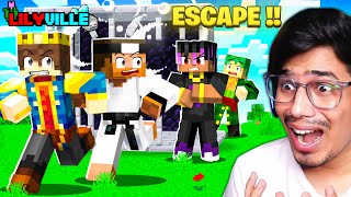 THE BIGGEST ESCAPE IN LILYVILLE 😡 Day 39  Minecraft Live [upl. by Ecinahs]