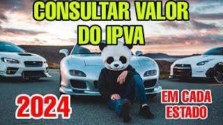 COMO CONSULTAR IPVA 2024 [upl. by Veriee]