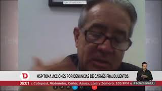 TelediarioEC  Ministerio de salud investiga emisión de carnets de discapacidad fraudulentos [upl. by Attennaj]