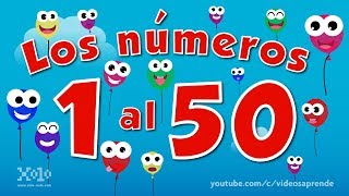 1 al 50 contando globos para niños 🎈 Videos Aprende [upl. by High221]