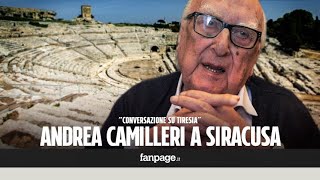 Andrea Camilleri al Teatro Greco di Siracusa quotLa cecità mi ha dato maggiore chiarezza di pensieroquot [upl. by Ysdnyl]